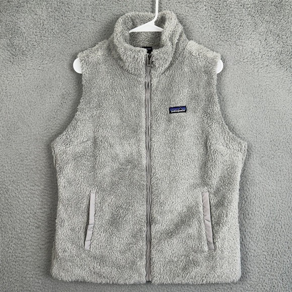 Patagonia Jackets & Blazers - Patagonia Los Gatos Fleece Vest Womens XL Gray Full Zip High Pile Pocket EUC